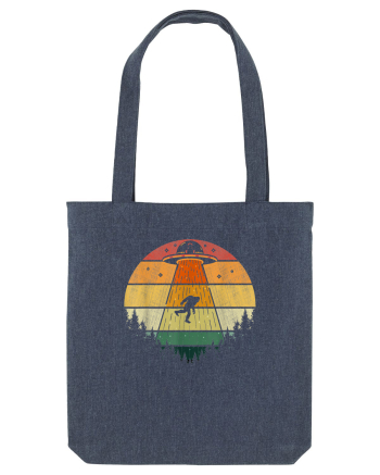 Bigfoot UFO Abduction Midnight Blue