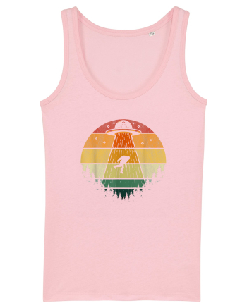 Bigfoot UFO Abduction Cotton Pink