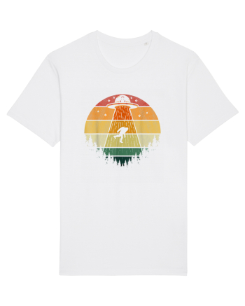 Bigfoot UFO Abduction White