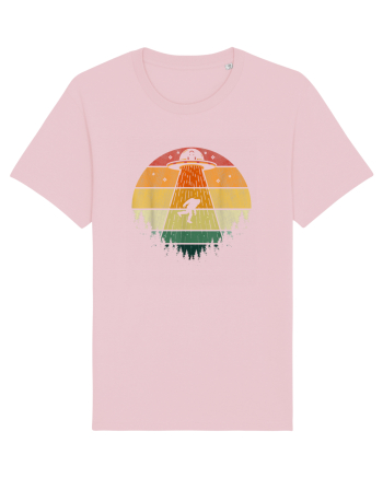 Bigfoot UFO Abduction Cotton Pink
