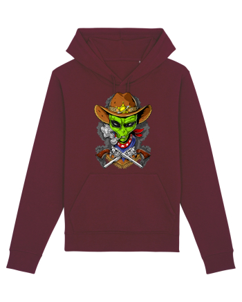 Space Alien Cowboy Burgundy