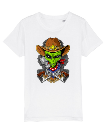 Space Alien Cowboy White