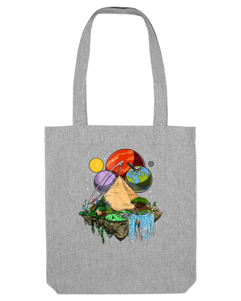 Space Egyptian Pyramid Heather Grey