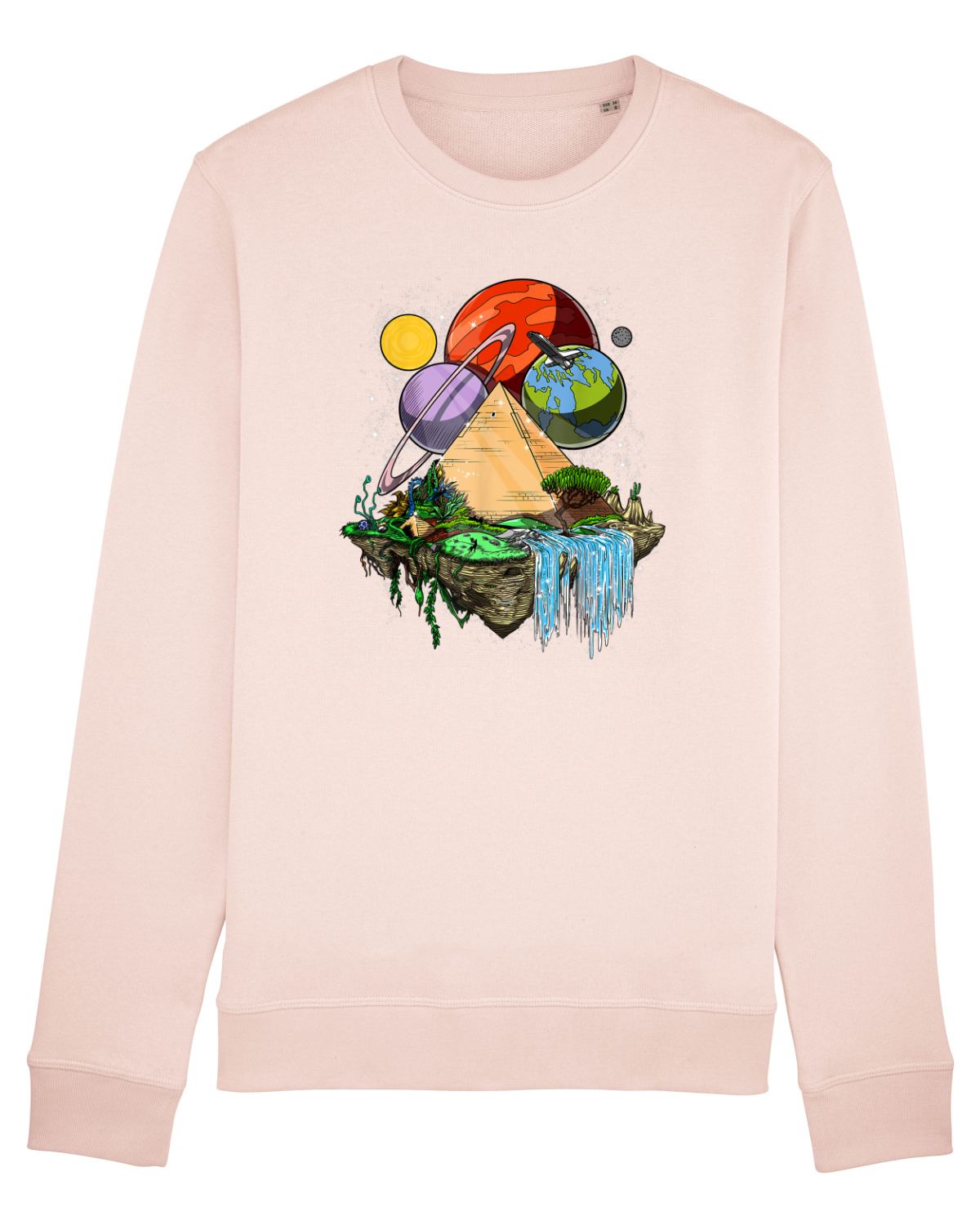 Bluză mânecă lungă Unisex Rise Candy Pink