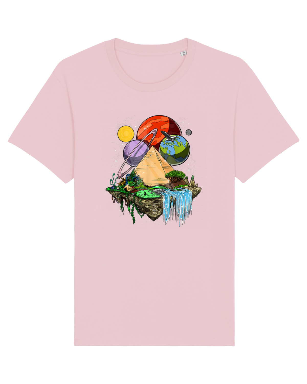 Tricou mânecă scurtă Unisex Rocker Cotton Pink