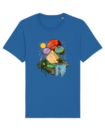 Space Egyptian Pyramid Royal Blue