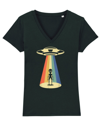 Alien Abduction Vintage Black