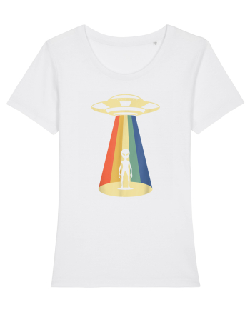 Alien Abduction Vintage White