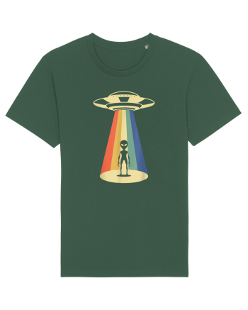 Alien Abduction Vintage Bottle Green