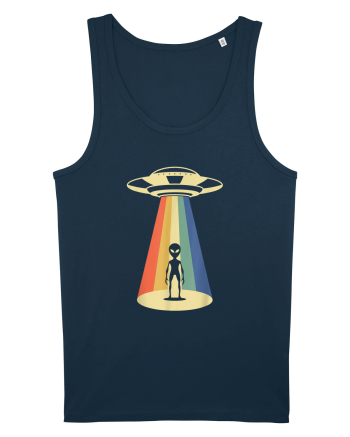 Alien Abduction Vintage Navy