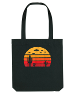 UFO Alien Retro Desert Sacoșă textilă