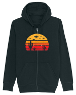 UFO Alien Retro Desert Hanorac cu fermoar Unisex Connector