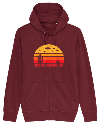 UFO Alien Retro Desert Burgundy