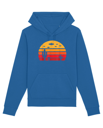 UFO Alien Retro Desert Royal Blue