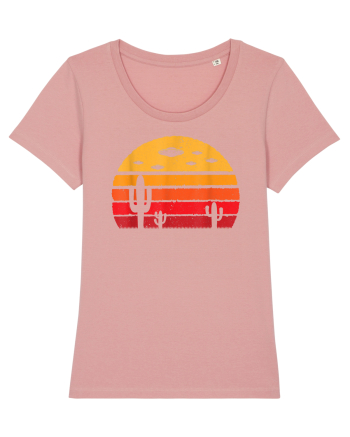 UFO Alien Retro Desert Canyon Pink