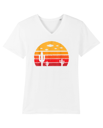 UFO Alien Retro Desert White