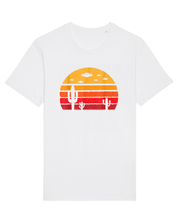 UFO Alien Retro Desert White