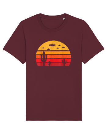UFO Alien Retro Desert Burgundy