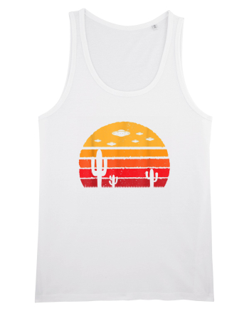 UFO Alien Retro Desert White