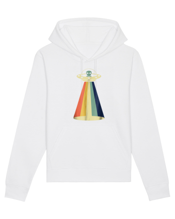 Alien Rainbow Retro Space Ship White