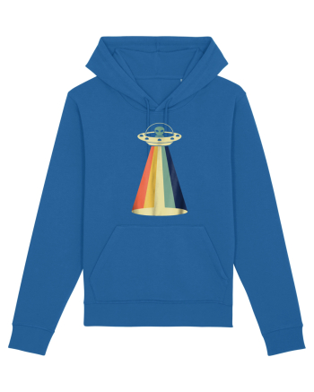 Alien Rainbow Retro Space Ship Royal Blue