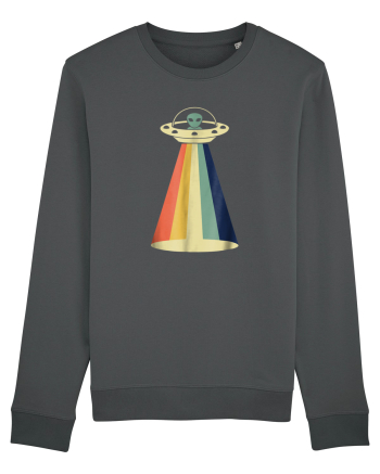 Alien Rainbow Retro Space Ship Anthracite