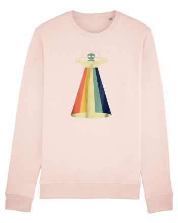 Alien Rainbow Retro Space Ship Candy Pink