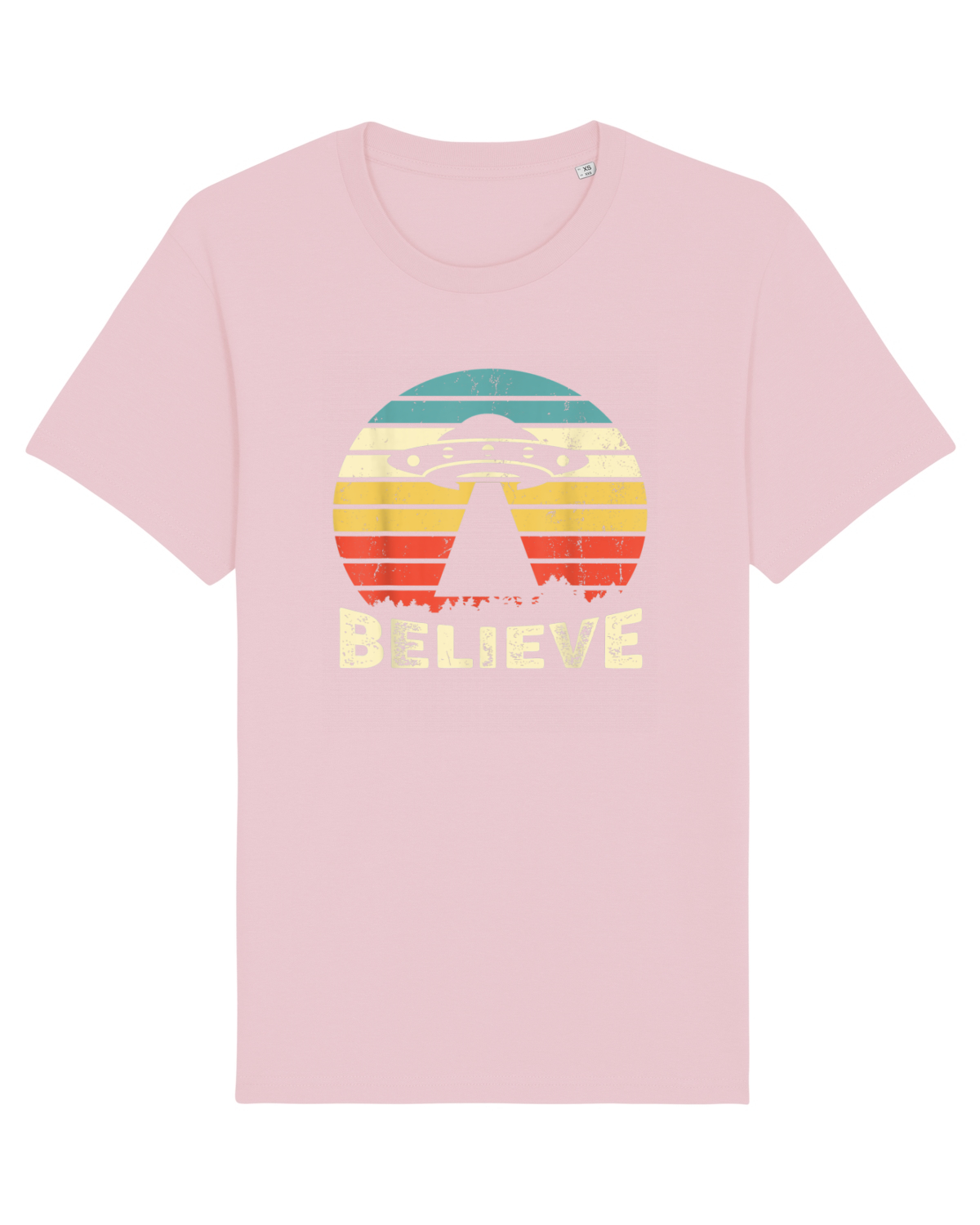 Tricou mânecă scurtă Unisex Rocker Cotton Pink