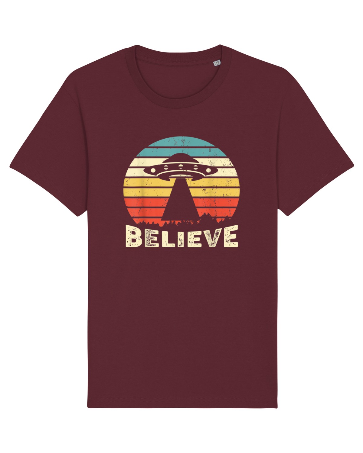 Tricou mânecă scurtă Unisex Rocker Burgundy