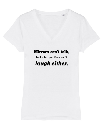 Mirrors can't talk White