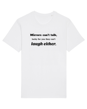 Mirrors can't talk White