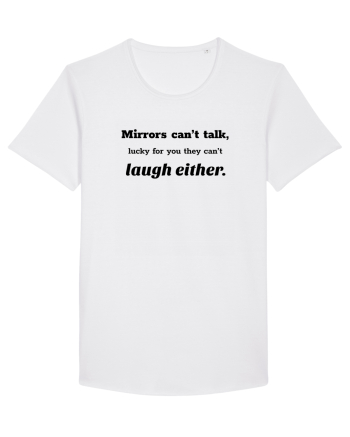 Mirrors can't talk White