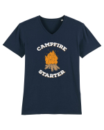 Campfire Starter Tricou mânecă scurtă guler V Bărbat Presenter