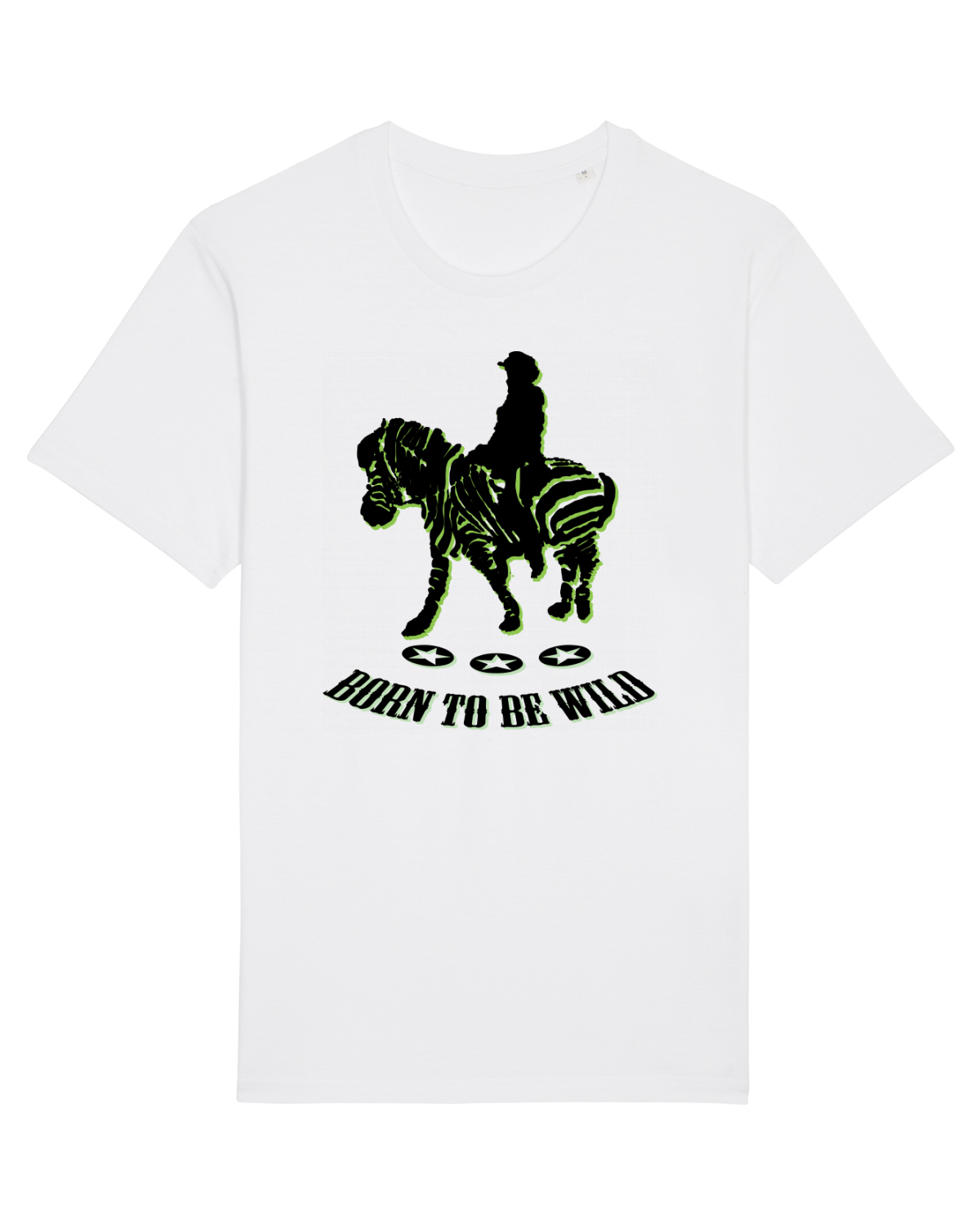Tricou mânecă scurtă Unisex Rocker White