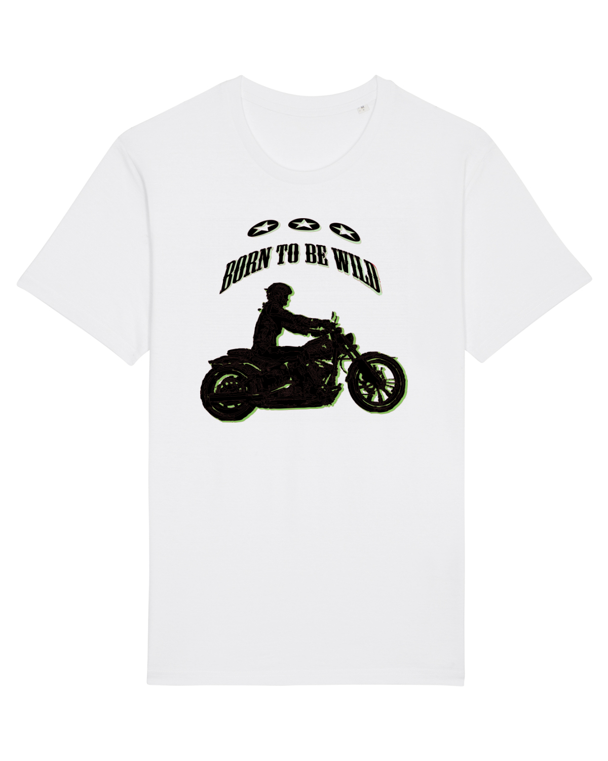 Tricou mânecă scurtă Unisex Rocker White