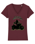 born to be wild Tricou mânecă scurtă guler V Damă Evoker