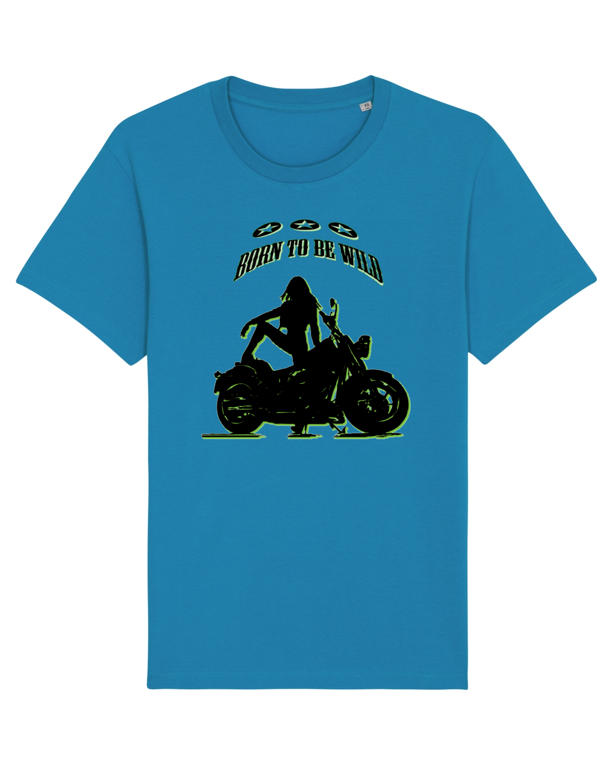 Tricou mânecă scurtă Unisex Rocker Azur