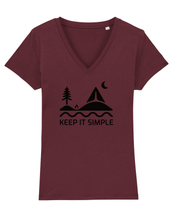 Camping - Keep It Simple Burgundy