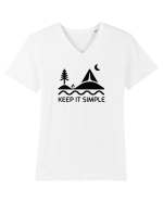 Camping - Keep It Simple Tricou mânecă scurtă guler V Bărbat Presenter