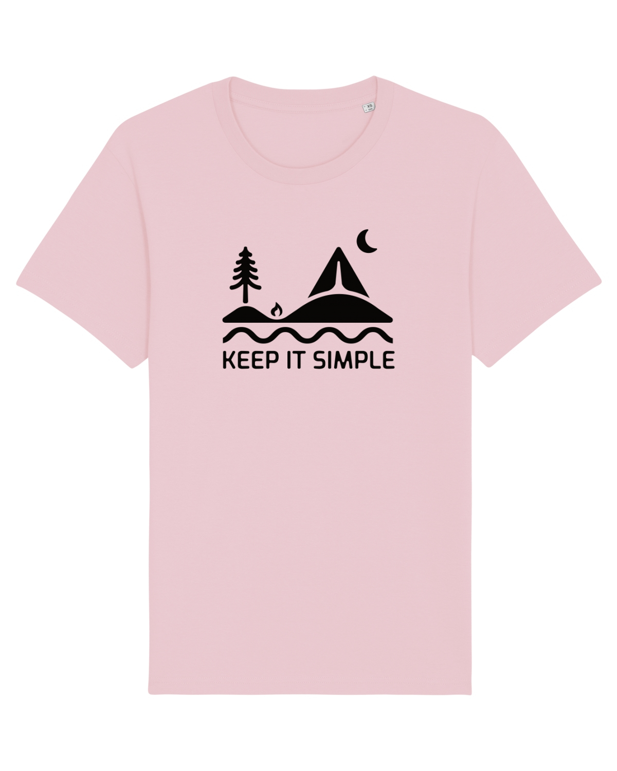 Tricou mânecă scurtă Unisex Rocker Cotton Pink