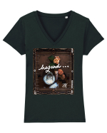 H A Z A R D . Tricou mânecă scurtă guler V Damă Evoker