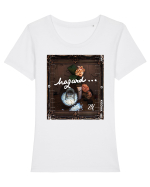 H A Z A R D . Tricou mânecă scurtă guler larg fitted Damă Expresser