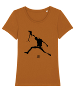 Eu Sunt Pozar  Tricou mânecă scurtă guler larg fitted Damă Expresser