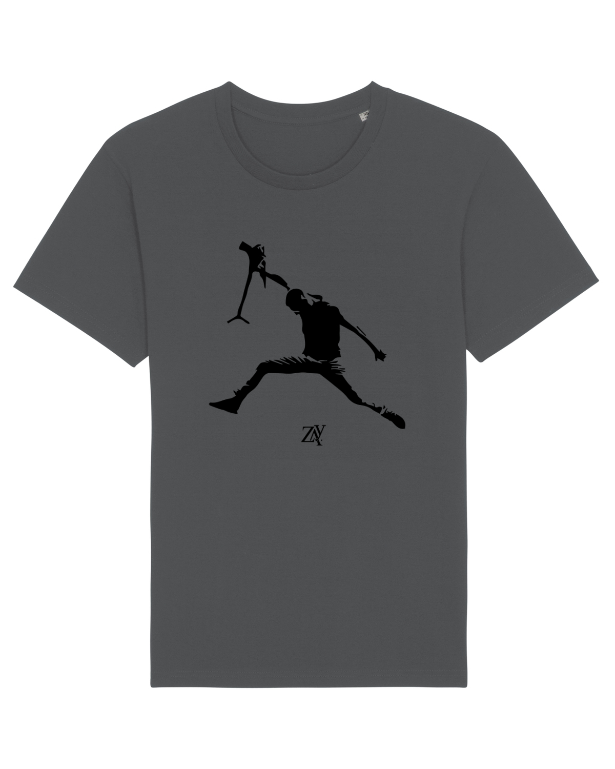 Tricou mânecă scurtă Unisex Rocker Anthracite