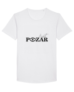 Eu Sunt Pozar  2 Tricou mânecă scurtă guler larg Bărbat Skater