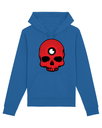 3rd eye, vinyl skull head red Royal Blue