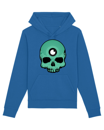 3rd eye, vinyl skull head cyan Royal Blue