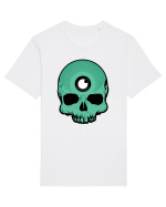 3rd eye, vinyl skull head cyan Tricou mânecă scurtă Unisex Rocker