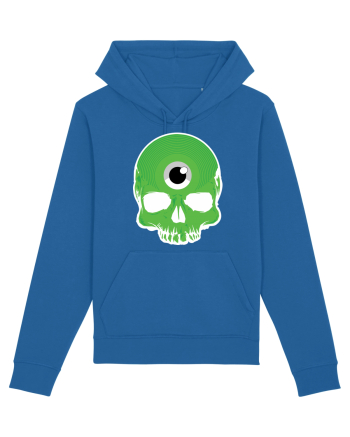3rd eye, vinyl skull head green Royal Blue