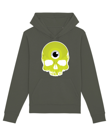 3rd eye, vinyl skull head yellow Khaki